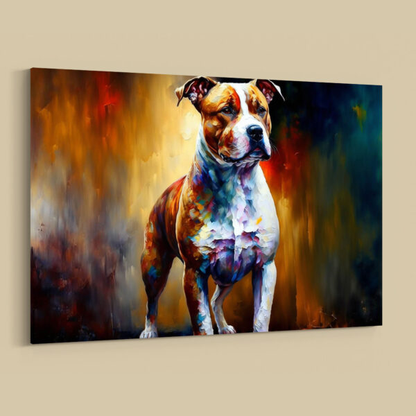 Pitbull Terrier Hundebilder Leinwandbilder Porträt und lustige Bilder für Wanddekoration