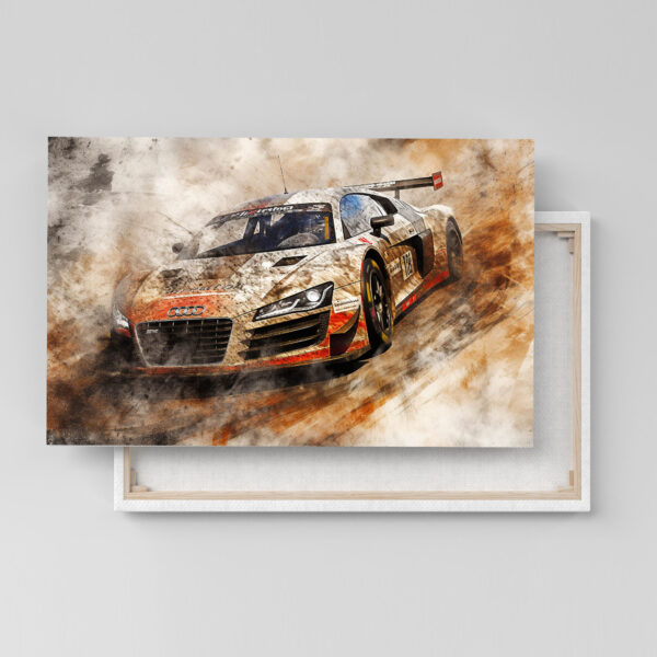 Audi R8 Sportwagen Auto Poster, Leinwandbild oder Bild mit Rahmen