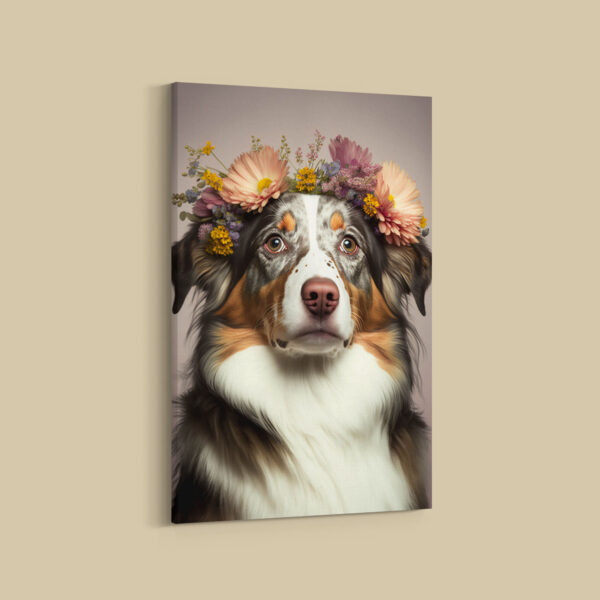 Australian Shepherd Hundebilder Leinwandbilder Porträt lustige Bilder für Wanddekoration