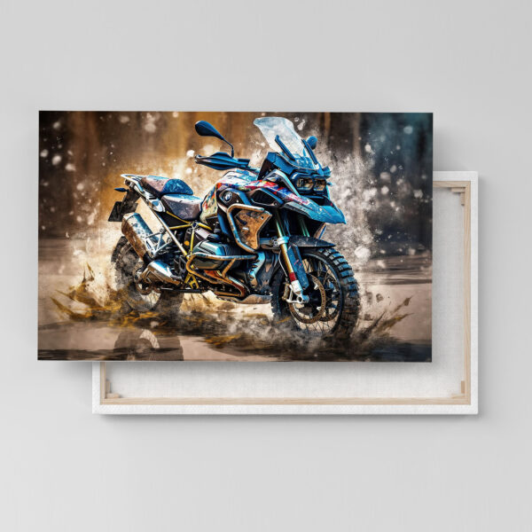 BMW R 1250 GS Motorrad Poster, Leinwandbild oder Bild mit Rahmen