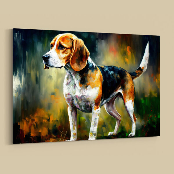 Beagle Hundebilder Leinwandbilder Porträt und lustige Bilder für Wanddekoration