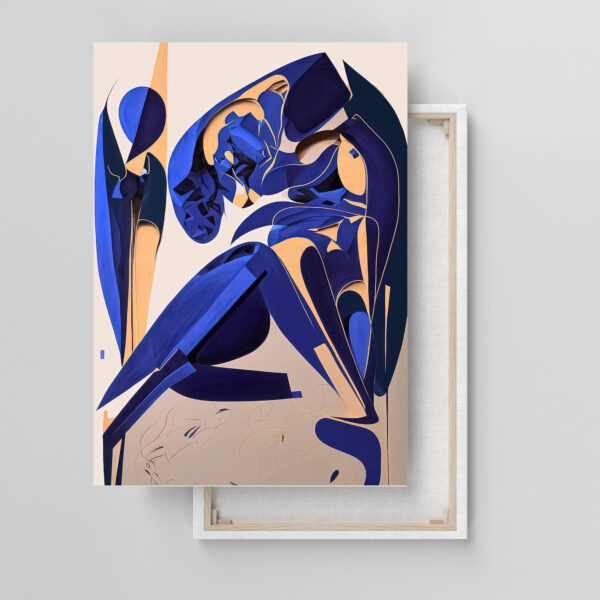 Blauer Akt Leinwandbild bis 120 x 80 cm