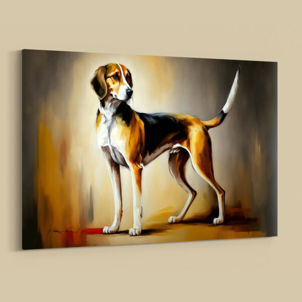 Foxhound Hundebilder Leinwandbilder Porträt und lustige Bilder für Wanddekoration