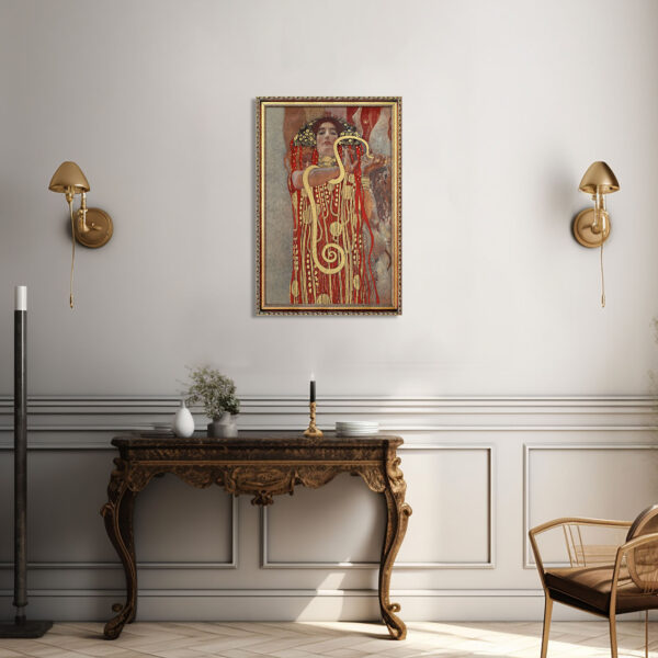 Hku Klimt Hygieia Gustav Klimt Kunstdruck Leinwandbild mit Rahmen