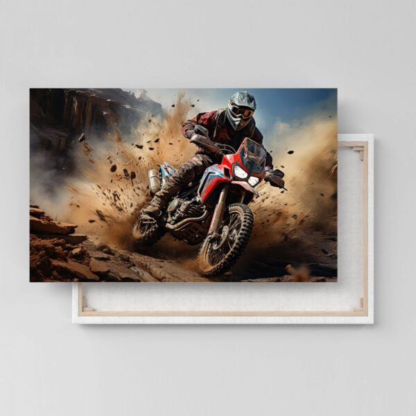 Honda CRF 1100 L Africa Twin Poster Leinwandbild oder Bild mit Rahmen Motor Cross Bike