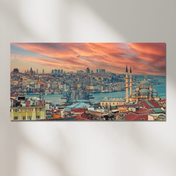 Istanbul Panoramabild Leinwandbild
