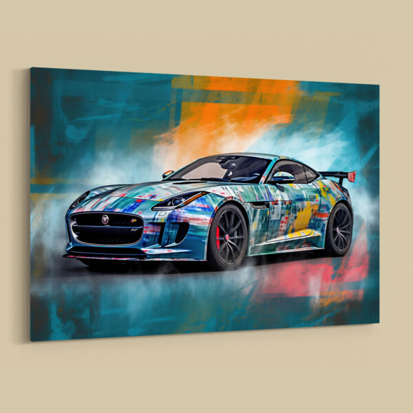 Jaguar F-Type Auto Poster, Leinwandbild oder Bild mit Rahmen