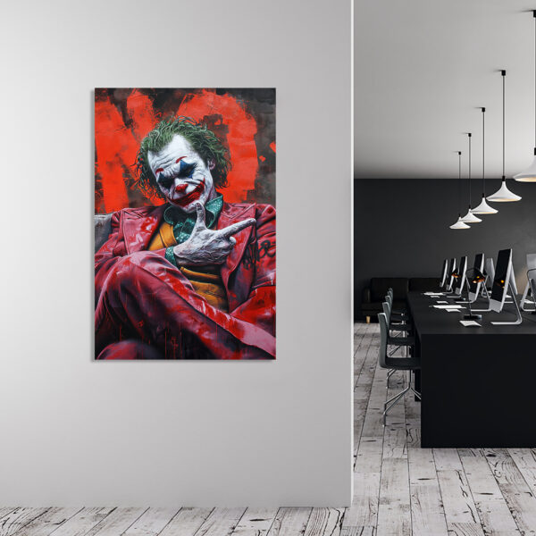 Psycho Joker - Leinwandbild Wanddekoration