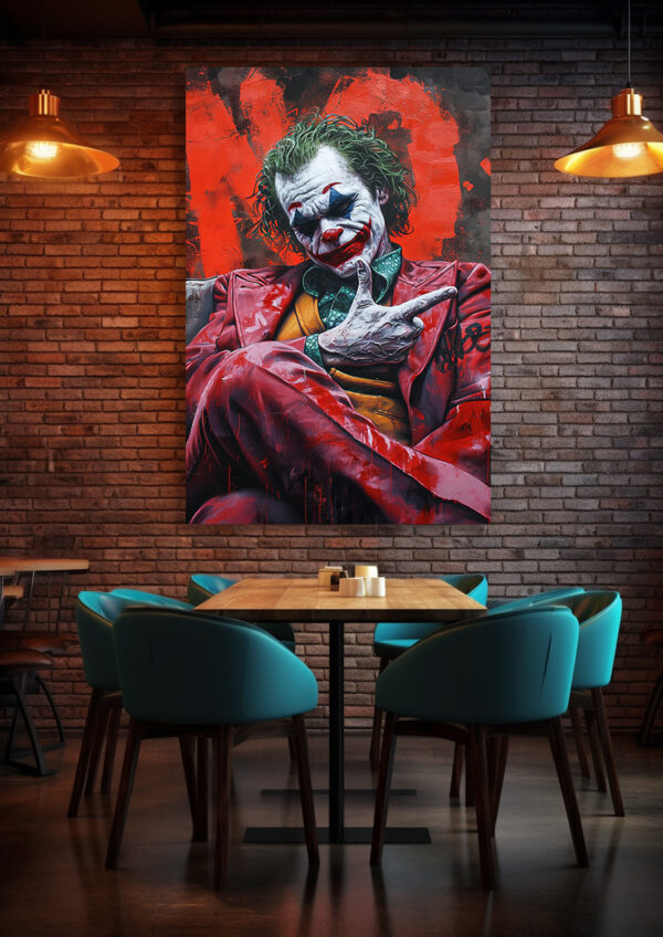 Psycho Joker - Leinwandbild Wanddekoration
