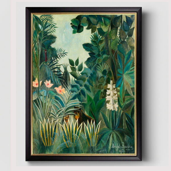 The Equatorial Jungle 1909 Henri Rousseau Kunstdruck Leinwand Rahmen