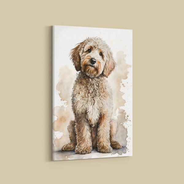 Labradoodle Hundebilder Leinwandbilder Porträt und lustige Bilder für Wanddekoration