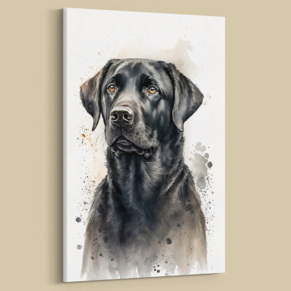 Labrador schwarz Hundebilder Leinwandbilder Porträt und lustige Bilder für Wanddekoration