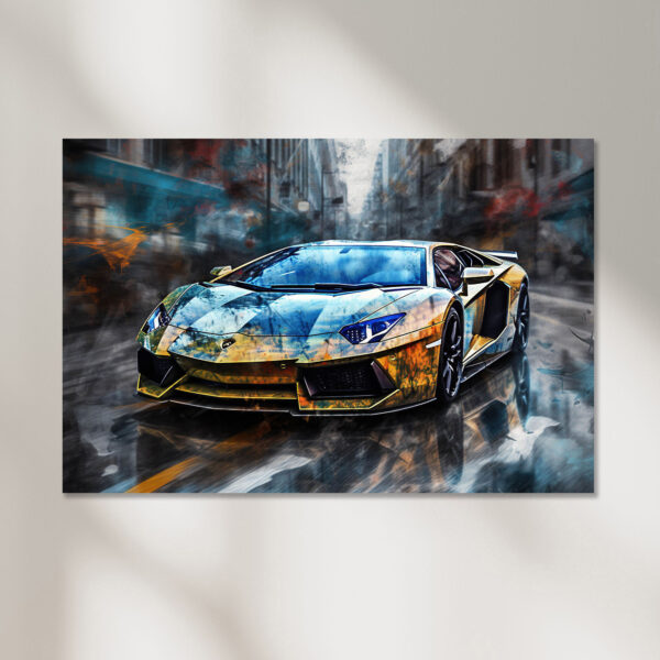 Lamborghini Aventador Auto Poster, Leinwandbild oder Bild mit Rahmen