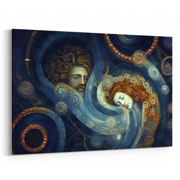 I have a dream Limitierte Auflage Kunstdruck auf Leinwand dekoratives Bild für Schlafzimmer Gustav Klimt Stil