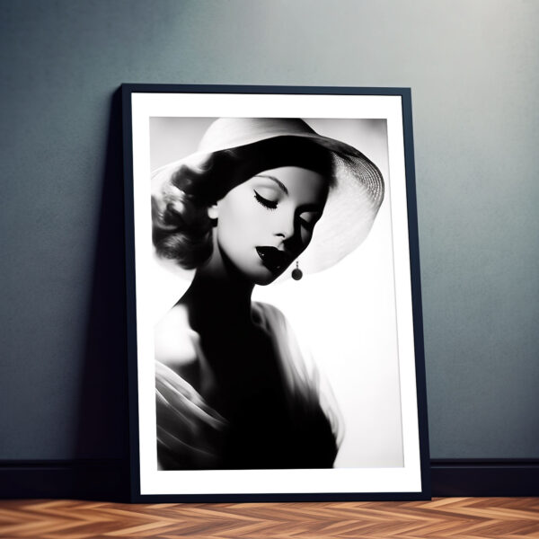 Marilyn Monroe Porträtbilder Schwarz Weiß Kunstdruck auch mit Rahmen