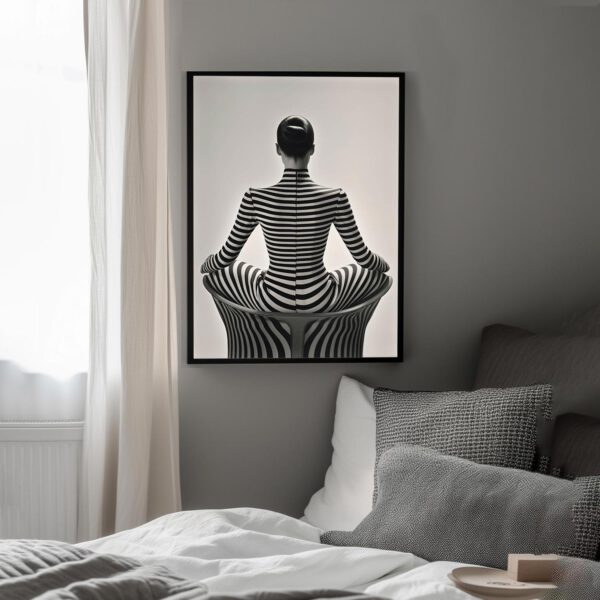 Surreale Modefotografie Mode Fashion Kunstdruck Bild mit Rahmen