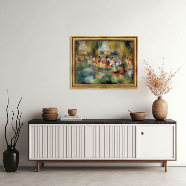Sonntagsausflug Auguste Renoir Stil als Kunstdruck mit Rahmen