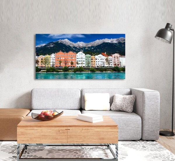 Innsbruck Panoramabild Leinwandbild