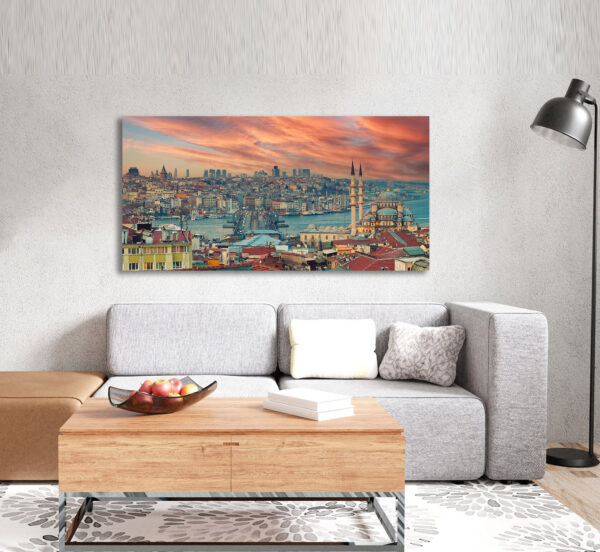 Istanbul Panoramabild Leinwandbild