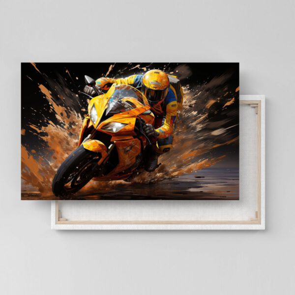 Suzuki SV 650 Poster Leinwandbild oder Bild mit Rahmen Motor Cross Bike
