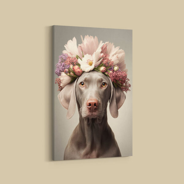Weimaraner Hundebilder Leinwandbilder Porträt und lustige Bilder für Wanddekoration