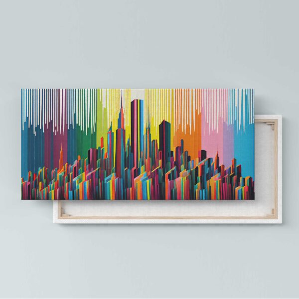 New York City Panoramabild Kunstdruck als dekoratives Leinwandbild für Wohnzimmer und Büro