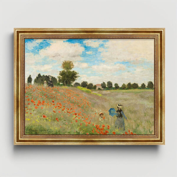 Klatschmohn in der Gegend von Argenteuil «Claude Monet» Leinwandbild