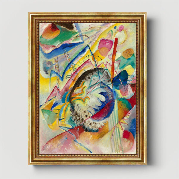 Große Studie 1914 «Wassily Kandinsky» Leinwandbild mit Rahmen