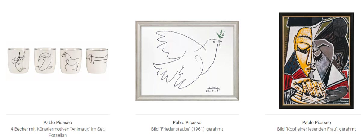 Pablo Picasso Lebenswerke und Wissenswertes