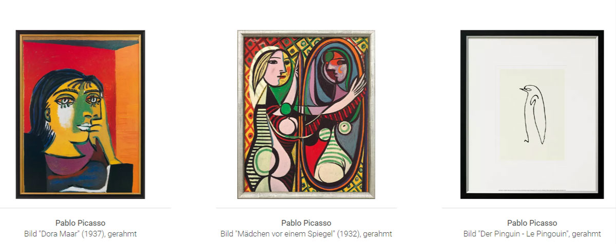 Pablo Picasso Lebenswerke und Wissenswertes